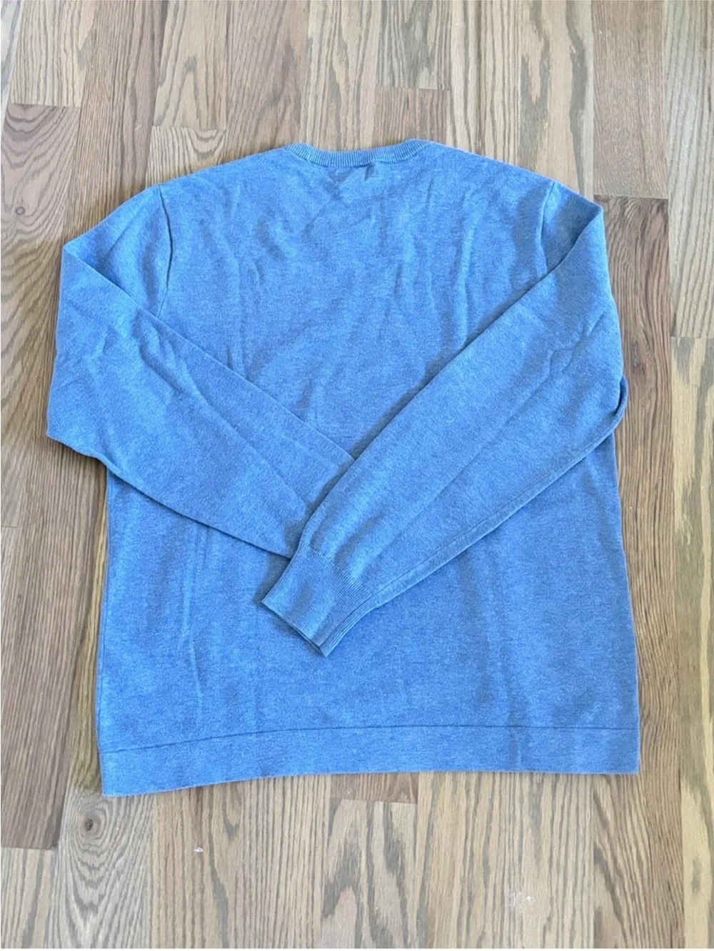 J. Crew Mens Blue Cotton Crewneck Pullover Sweater M Like New Fast Ship